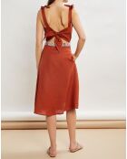 100% linnen Ritchie mahoniejurk