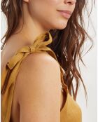 Robe 100% Lin Ritchie ocre
