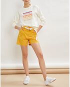 Sylvester saffraan korte broek