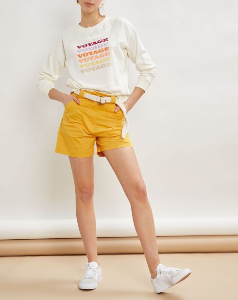 Sylvester saffraan korte broek