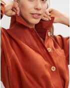 Veste 100% Lin Vera acajou