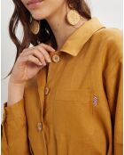 Veste 100% Lin Vera ocre