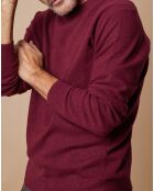 Pull 100% Cachemire 4 fils Harry col rond bordeaux