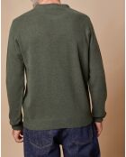 Pull 100% Cachemire 4 fils Harry col rond kaki