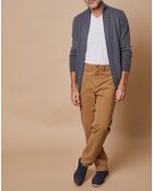 Gilet zippé 100% Cachemire John gris foncé