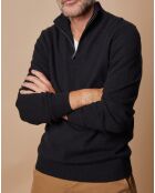 Pull 100% Cachemire Jules col camionneur noir