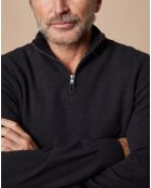 Pull 100% Cachemire Jules col camionneur noir