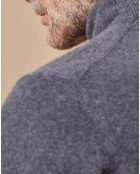 Pull 100% Cachemire Jim col roulé gris foncé