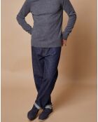 Pull 100% Cachemire Jim col roulé gris foncé