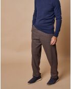 Pull 100% Cachemire Lucien col V bleu marine