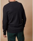 Pull 100% Cachemire Lucien col V noir