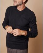 Pull 100% Cachemire Lucas col rond noir