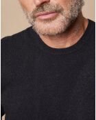 Pull 100% Cachemire Lucas col rond noir