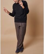 Pull 100% Cachemire Lucas col rond noir