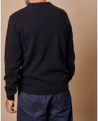 Pull en Laine & Cachemire Georges col rond noir