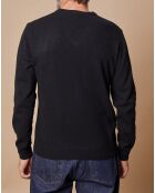 Pull 100% Cachemire 4 fils Antoine col V noir