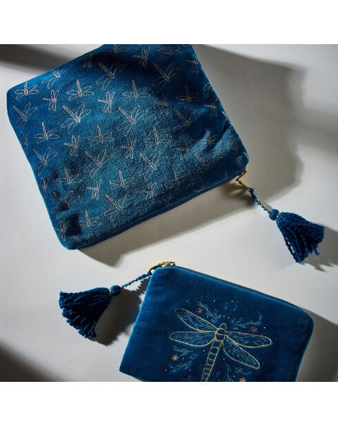 Pochette bleu marine - 26x5x21  cm