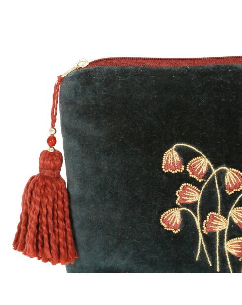 Pochette gris foncé - 22x5x15  cm