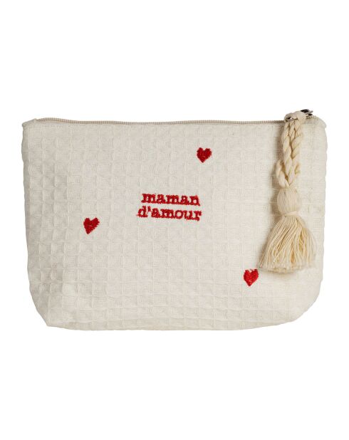 Pochette beige  - 20x5x15 cm