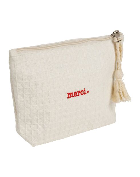 Pochette beige  - 20x5x15 cm