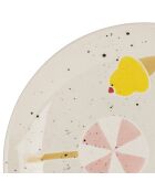 Plato multicolor - D.20 cm