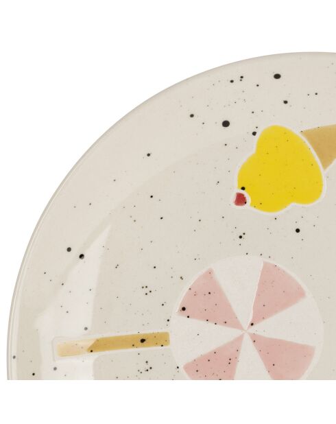 Plato multicolor - D.20 cm