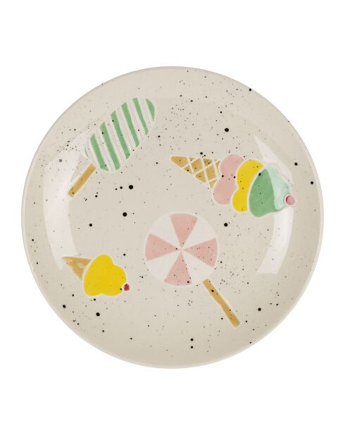 Plato multicolor - D.20 cm