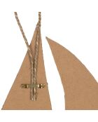 Decorazione da parete Natural Boat - 27x31 cm