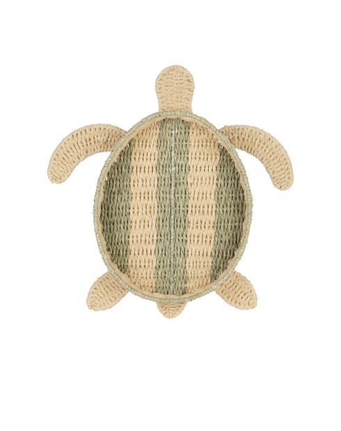 Blaue/natürliche Schildkrötenschale - 30x26x5,5 cm