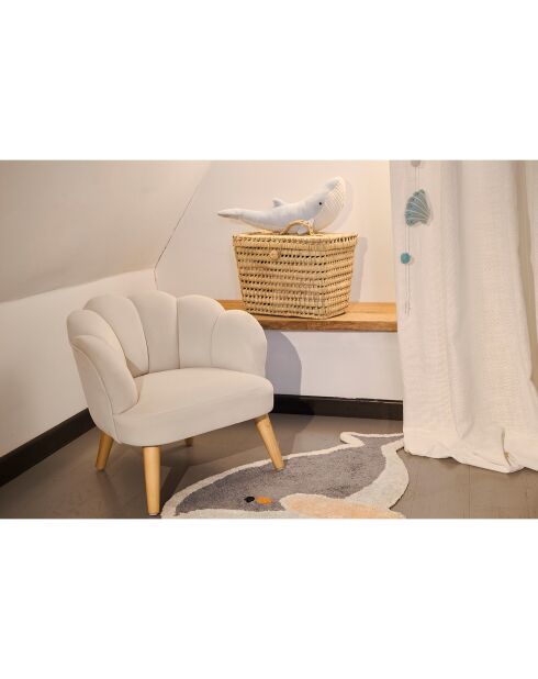 Ghirlanda da parete blu/ecru - 150 cm