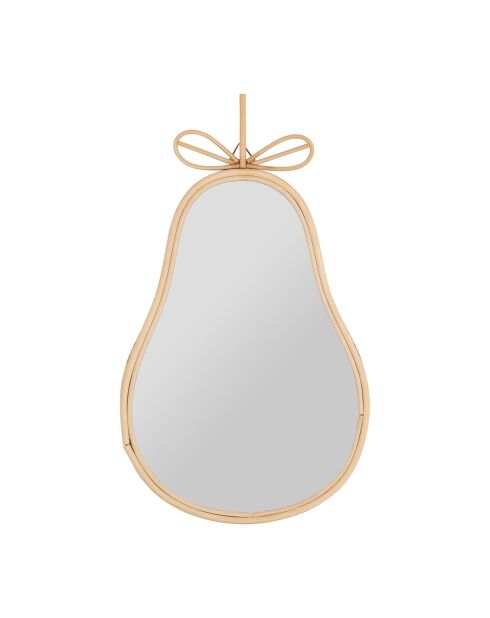 Miroir Poire naturel  - 28x48 cm