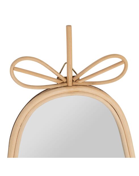 Miroir Poire naturel  - 28x48 cm