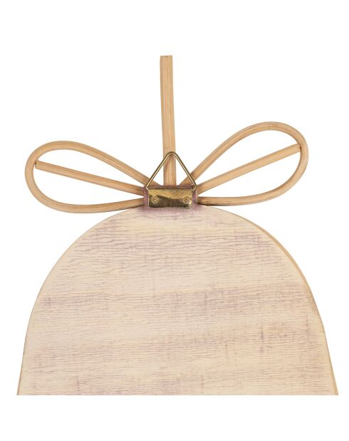 Miroir Poire naturel  - 28x48 cm