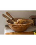 2 Couverts À Salade marron - 33x1.5x9  cm