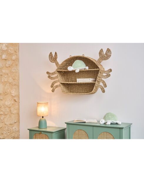 Wandplank met natuurlijke krabben - 86,5x51x15 cm