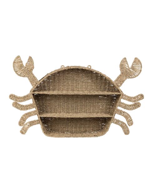 Wandplank met natuurlijke krabben - 86,5x51x15 cm