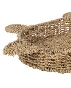Natürliches Schildkröten-Tablett - 42x37,5x6,5 cm
