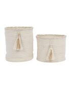 2 Corbeilles blanches