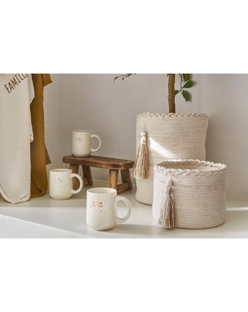 2 Corbeilles blanches