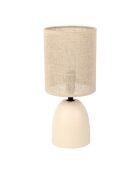 Lampe Jadea ecru ecru/beige - D.11-14x33 cm