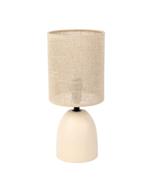 Lampe Jadea ecru ecru/beige - D.11-14x33 cm