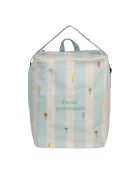 Isothermische tas ecru/turkoois - 35x25x40 cm