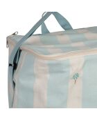 Isothermische tas ecru/turkoois - 35x25x40 cm