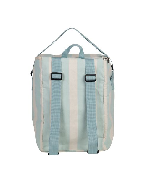 Isothermische tas ecru/turkoois - 35x25x40 cm