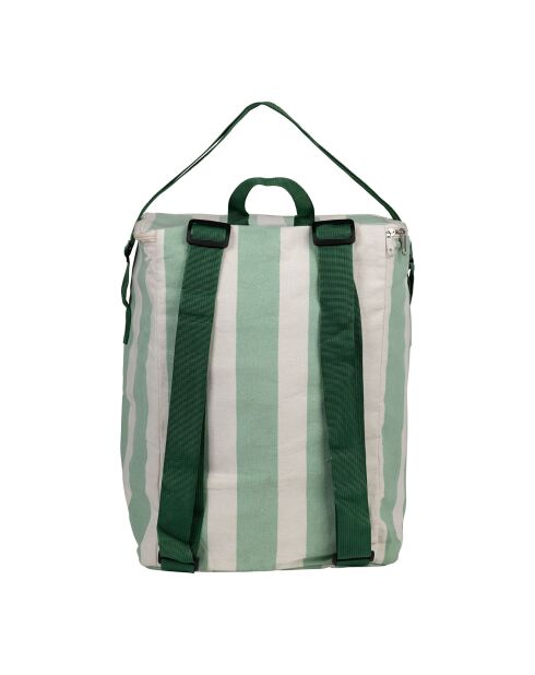 Koeltas ecru/groen - 35x25x40 cm