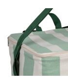 Koeltas ecru/groen - 35x25x40 cm