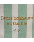 Koeltas ecru/groen - 35x25x40 cm