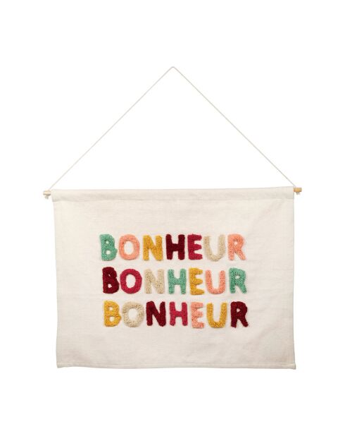 Beige Happiness Canvas - 86,5x60 cm