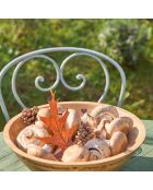 Saladier marron  - D.30x10 cm