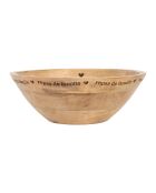 Saladier marron  - D.30x10 cm